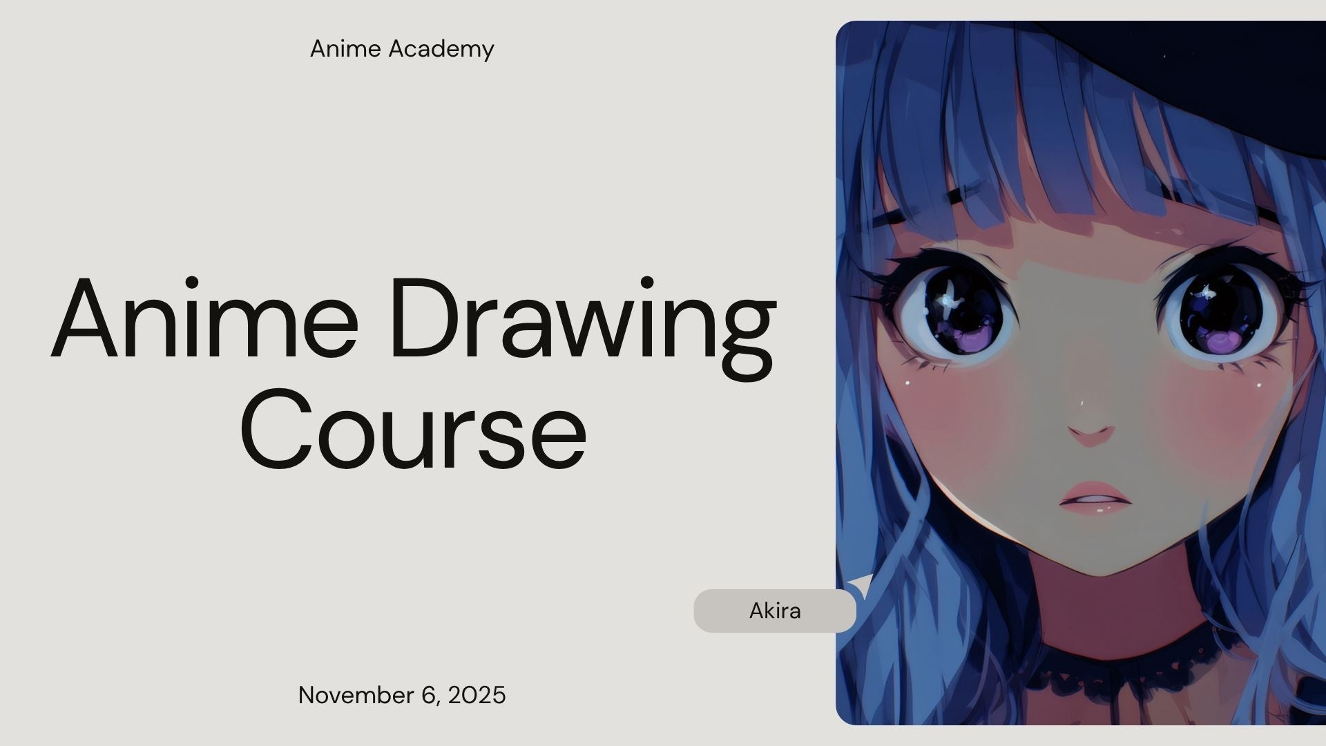 Anime Drawing Course