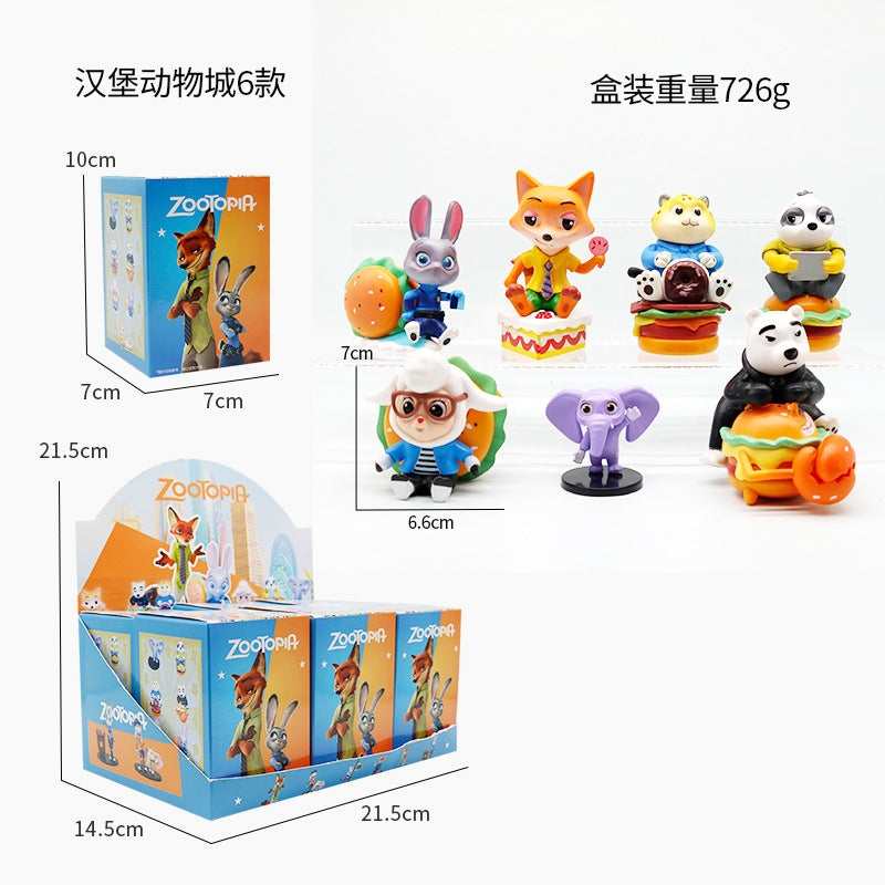 Blind Box Series Zootopia 2 Movie Anime Figures Fox Rabbit Tiger Ornament Toys