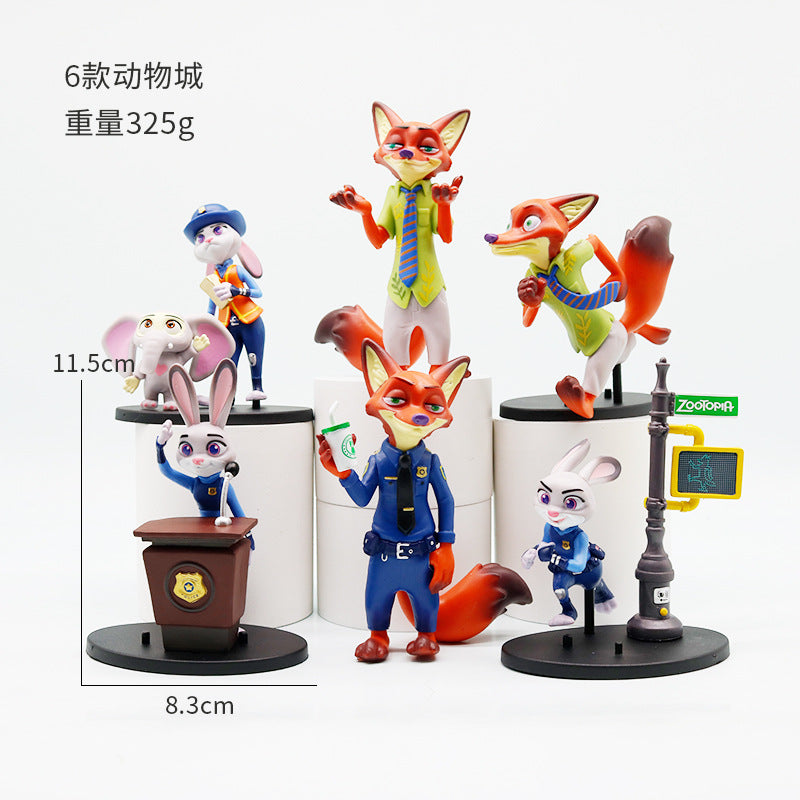 Blind Box Series Zootopia 2 Movie Anime Figures Fox Rabbit Tiger Ornament Toys