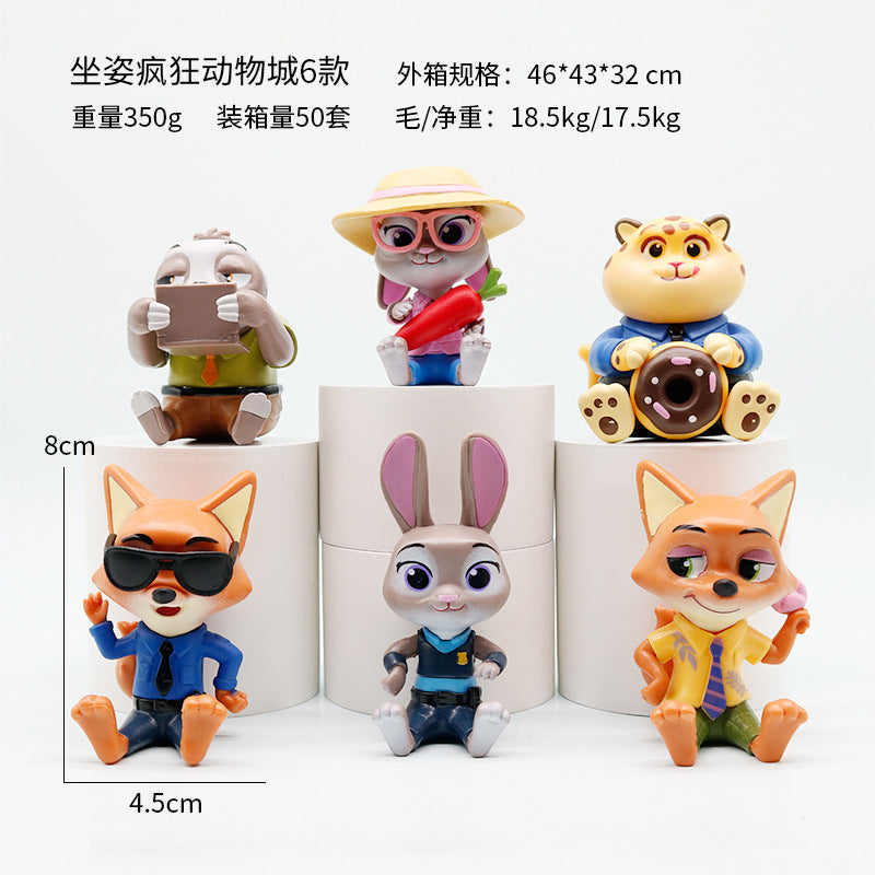 Blind Box Series Zootopia 2 Movie Anime Figures Fox Rabbit Tiger Ornament Toys