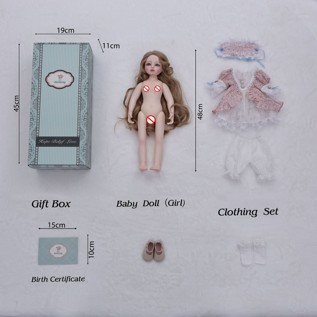 45cm Cross-border American Girl Dress-up Doll Toy Figure Cute Collectible Ornament Trendy Gift