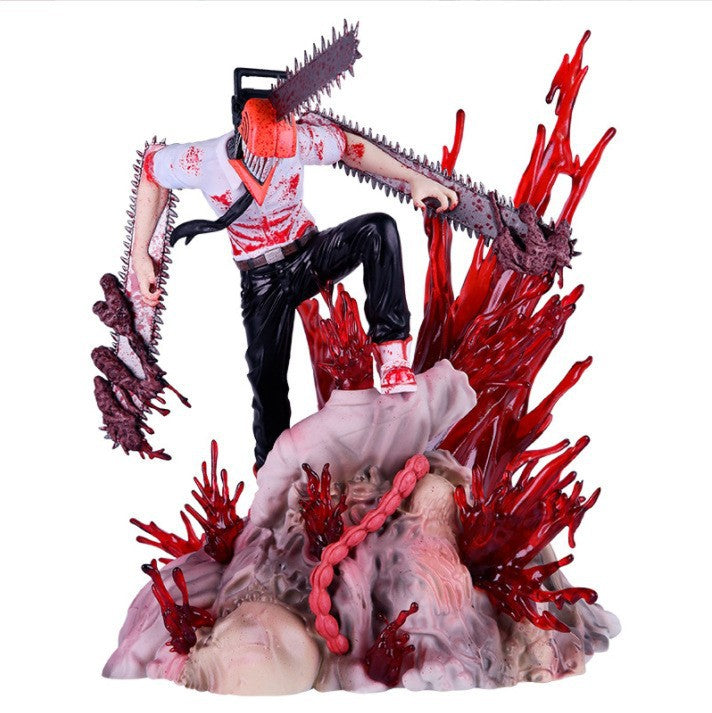 Chainsaw Man Denji Action Figure - Anime Model Collectible Desktop Ornament Boxed