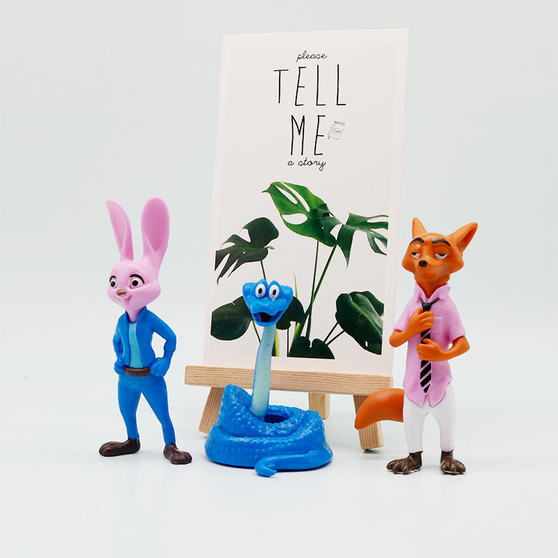 Blind Box Series Zootopia 2 Movie Anime Figures Fox Rabbit Tiger Ornament Toys