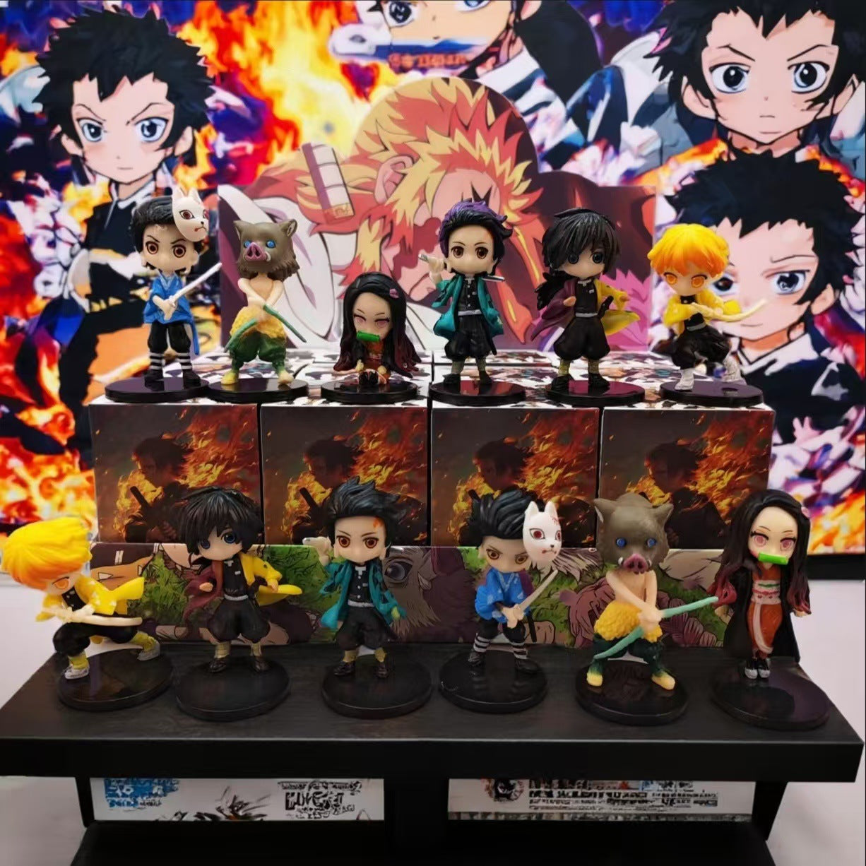 Demon Slayer Blind Box Figure Anime Ornament Doll Collectible Children's Gift Toy