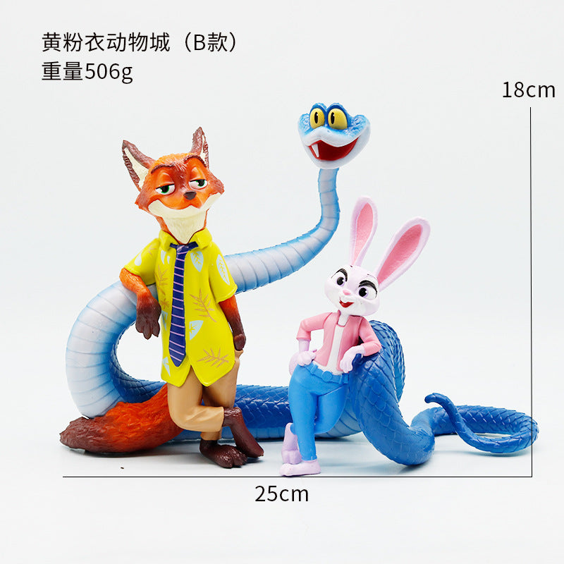 Blind Box Series Zootopia 2 Movie Anime Figures Fox Rabbit Tiger Ornament Toys