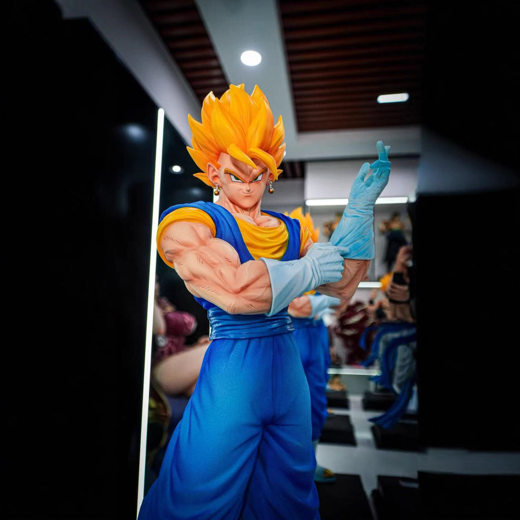 JT Statue Dragon Ball Double Kings Gogeta Vegito Saiyan Fist Pose Anime Model Figure Ornament