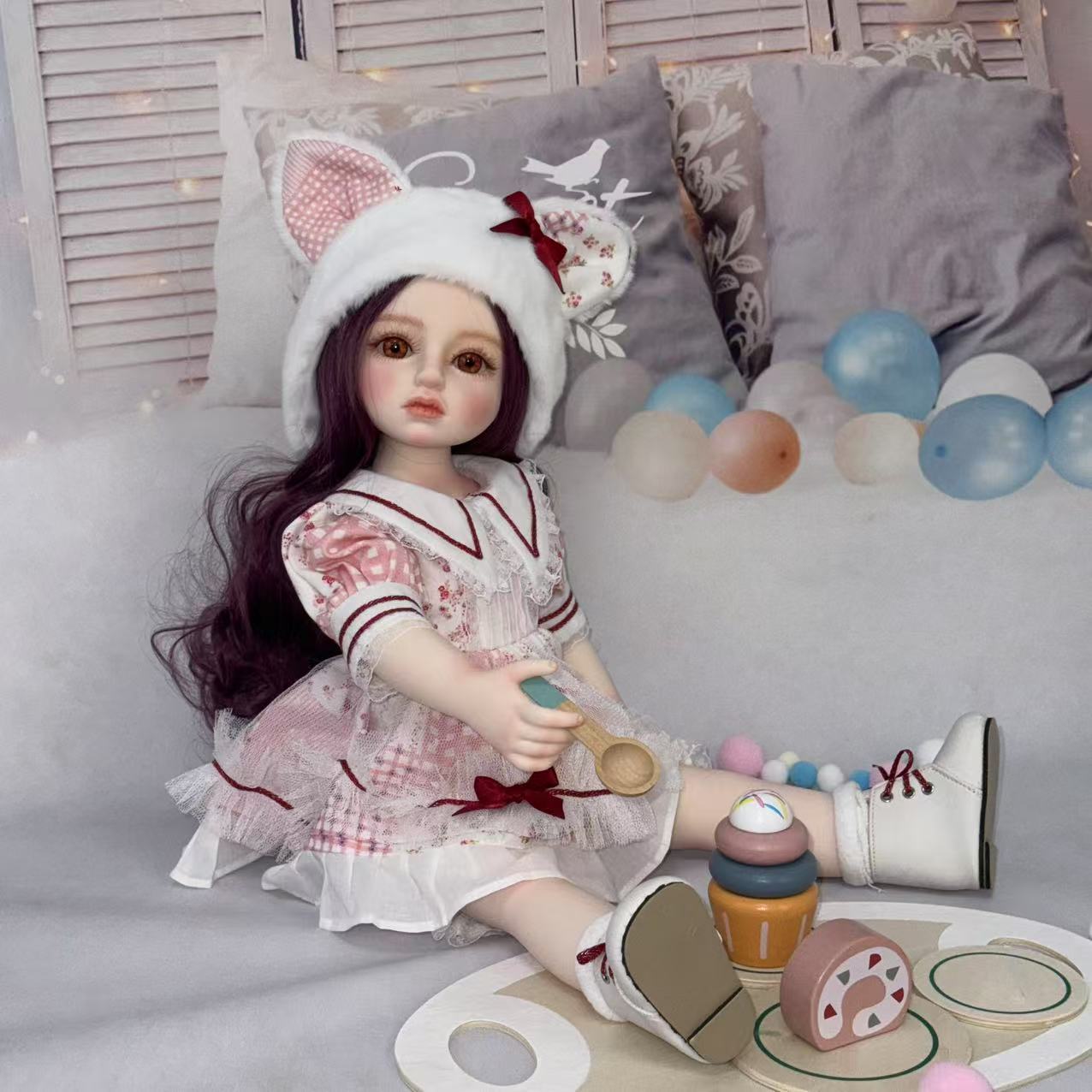 45cm Cross-border American Girl Dress-up Doll Toy Figure Cute Collectible Ornament Trendy Gift