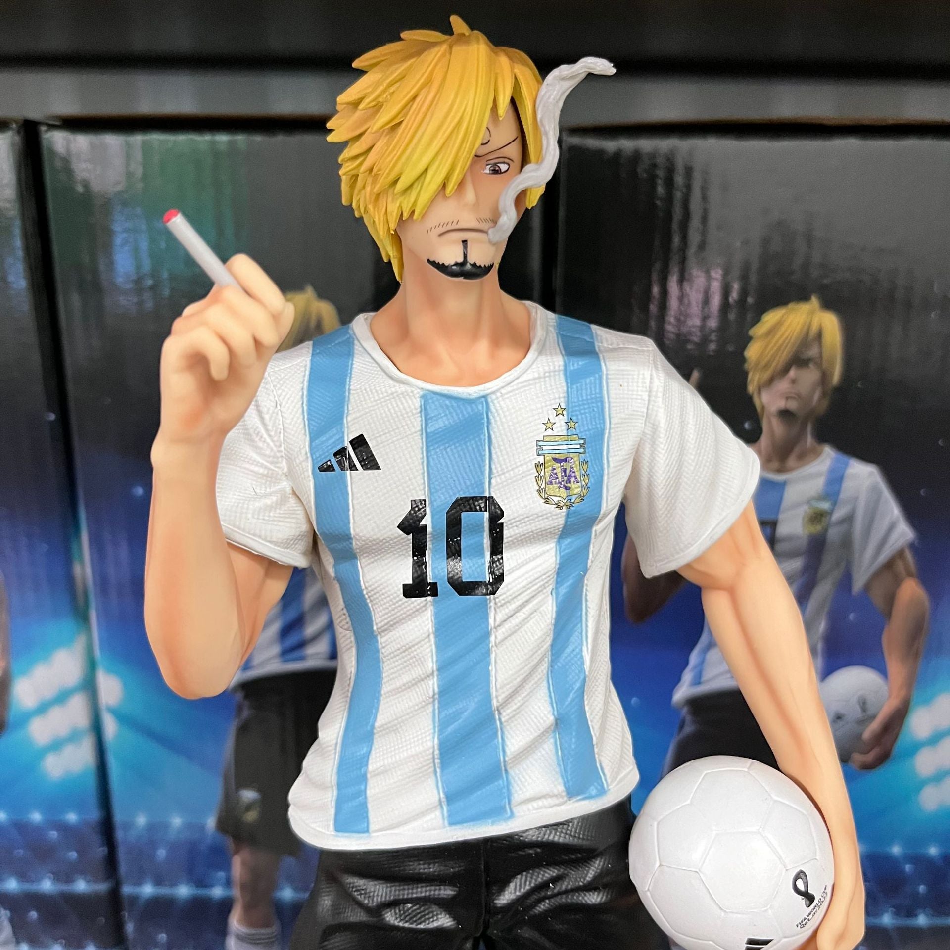 One Piece COS World Cup Luffy Sanji Ace Zoro GK Model Figure